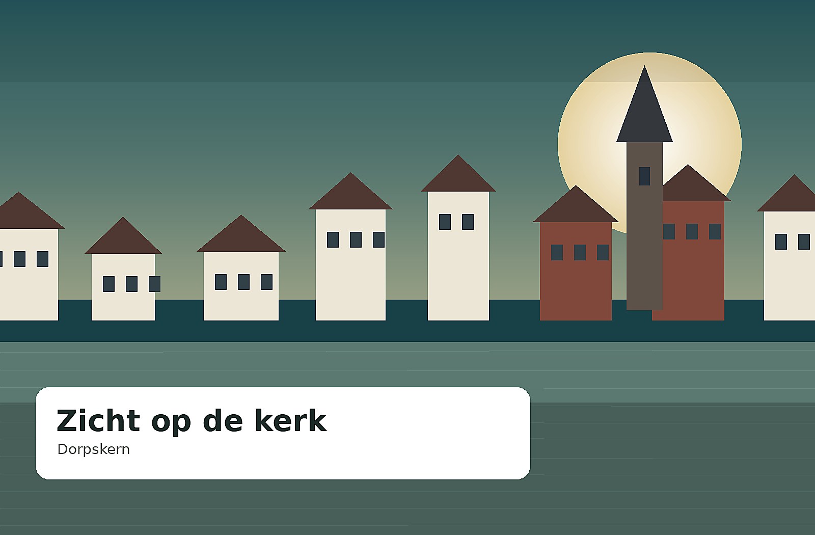 Zicht op de kerk