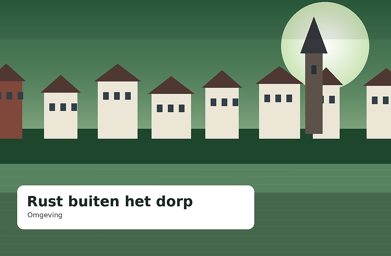 Rust buiten het dorp